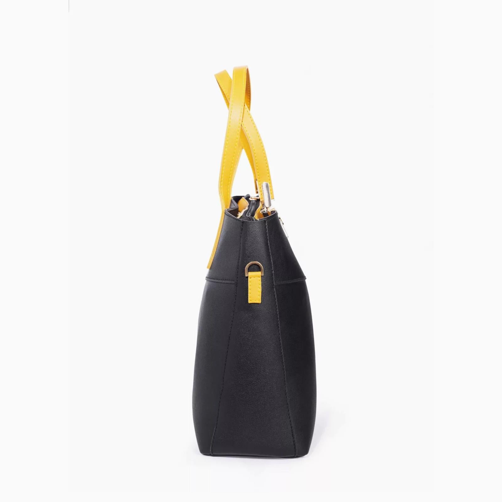 Rangoon Double Handle Tote Bag Black