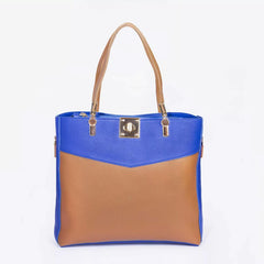 Rangoon Double Handle Tote Bag Blue