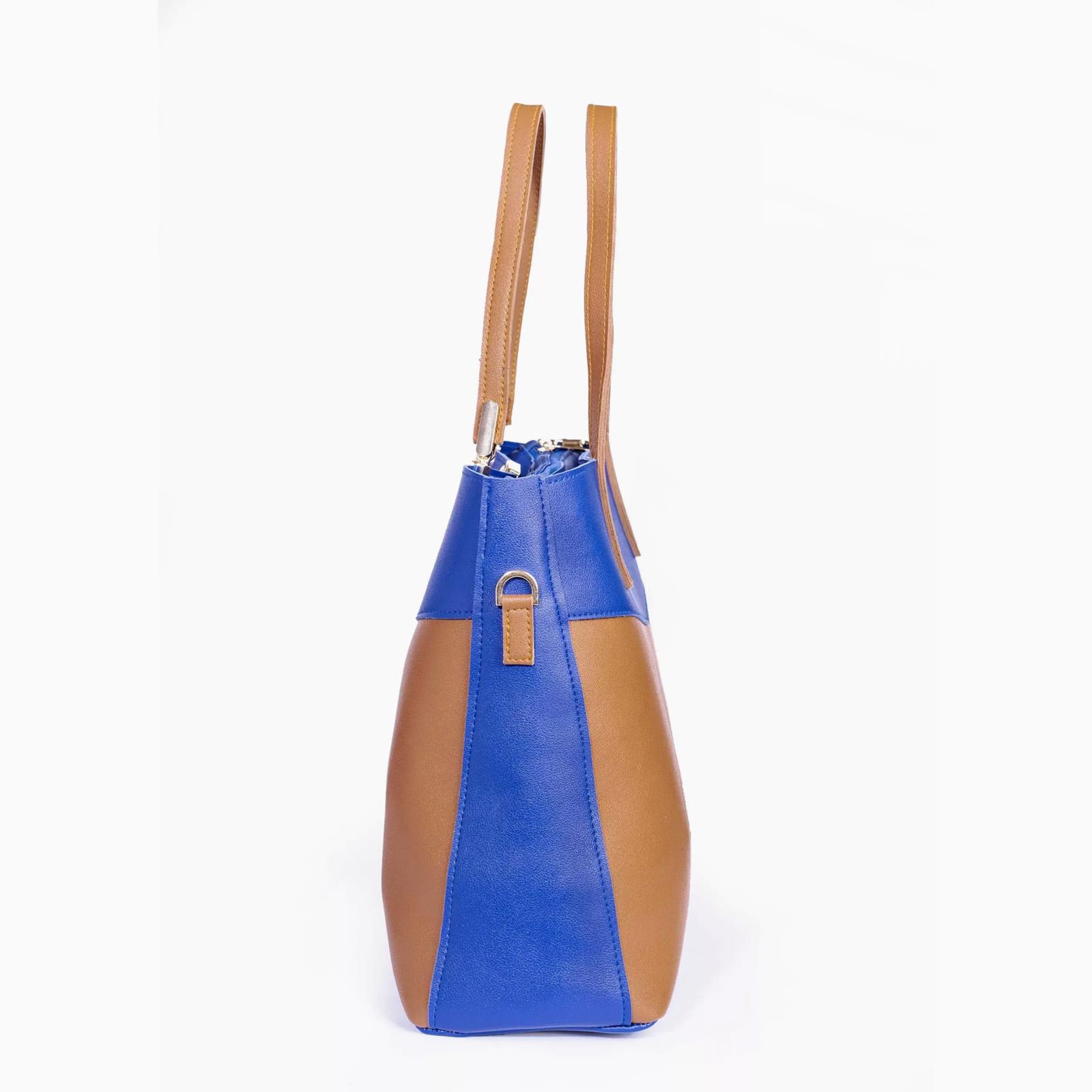 Rangoon Double Handle Tote Bag Blue