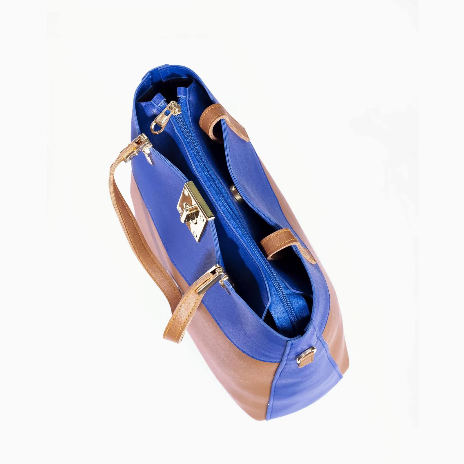 Rangoon Double Handle Tote Bag Blue