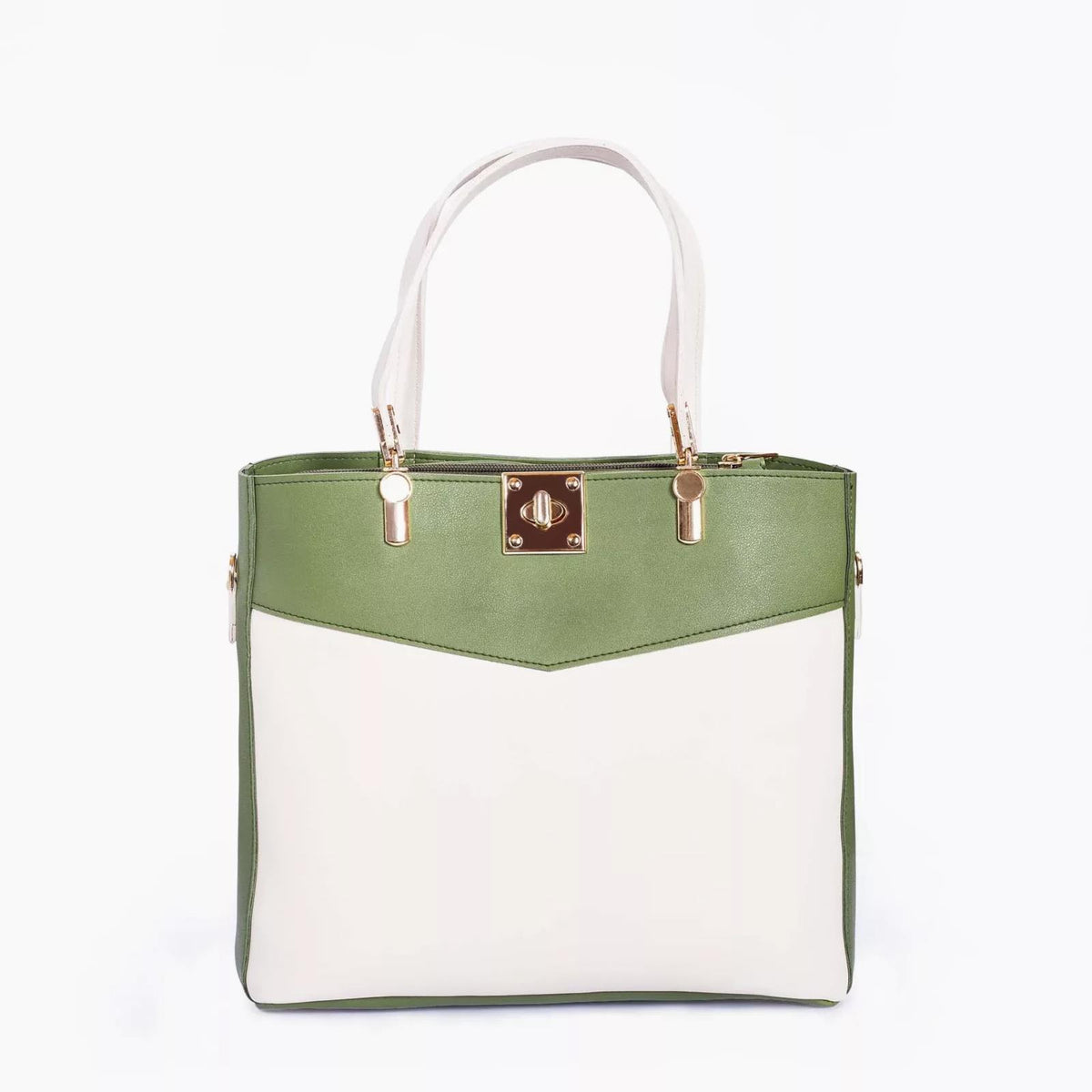 Rangoon Double Handle Tote Bag Green