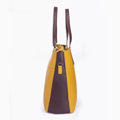 Rangoon Double Handle Tote Bag Mustard