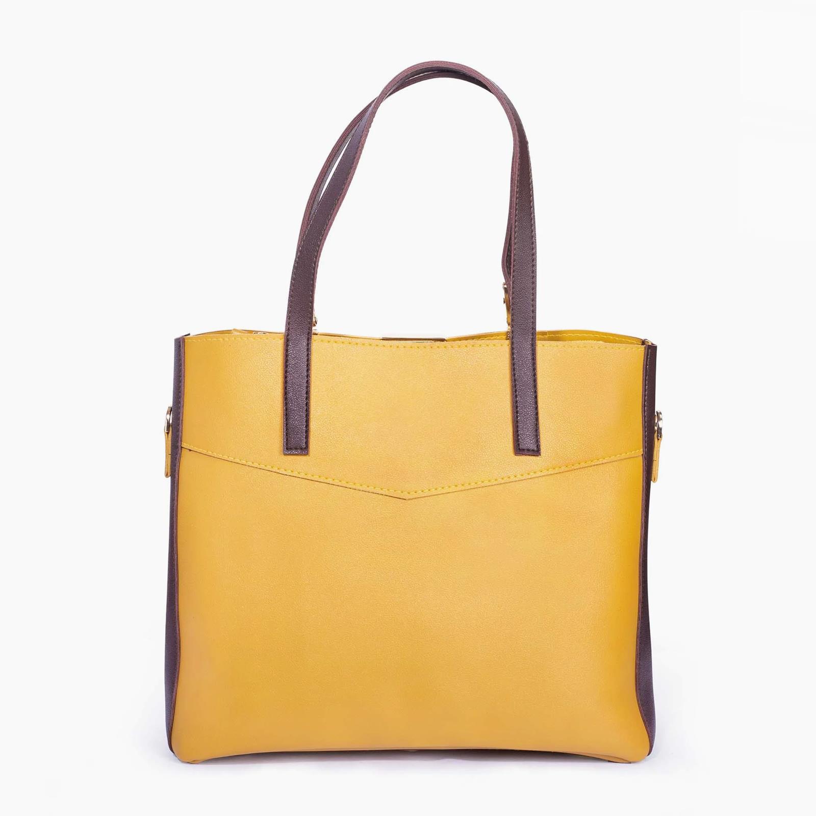 Rangoon Double Handle Tote Bag Mustard