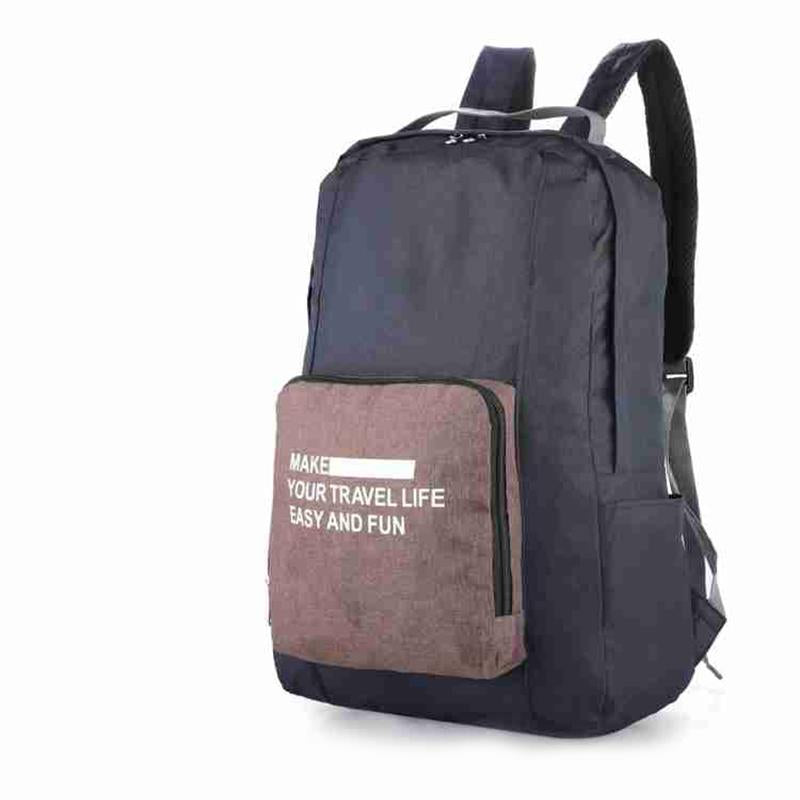 Rangoon Foldable Travel Backpack Navy Blue