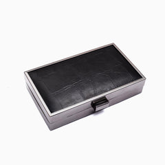 Rangoon Minaudiere Clutch Bag Black Silver