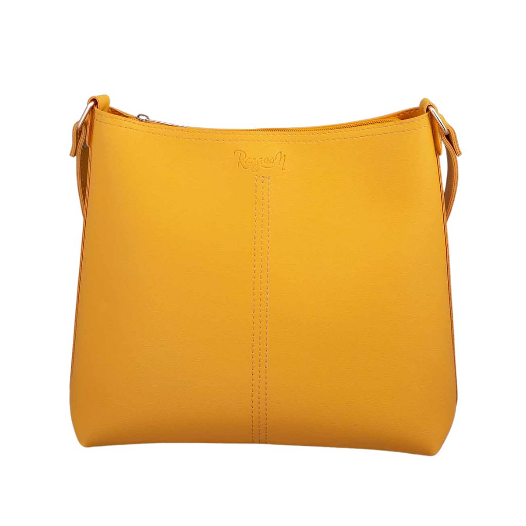 Rangoon Mustard Hobo Tote Bag