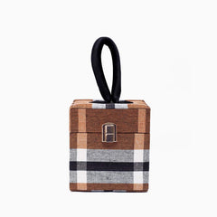 Rangoon Plaid Box Clutch