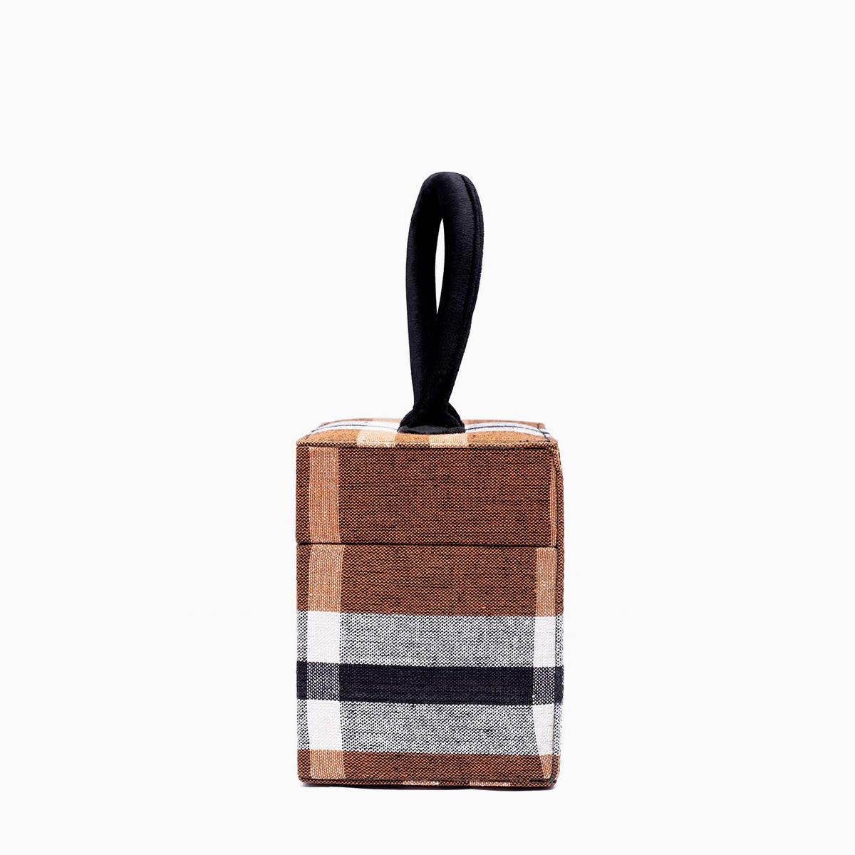 Rangoon Plaid Box Clutch