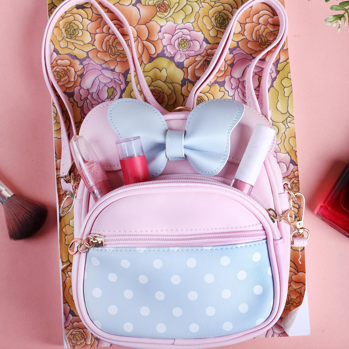 Rangoon Polka Mini Backpack Pink