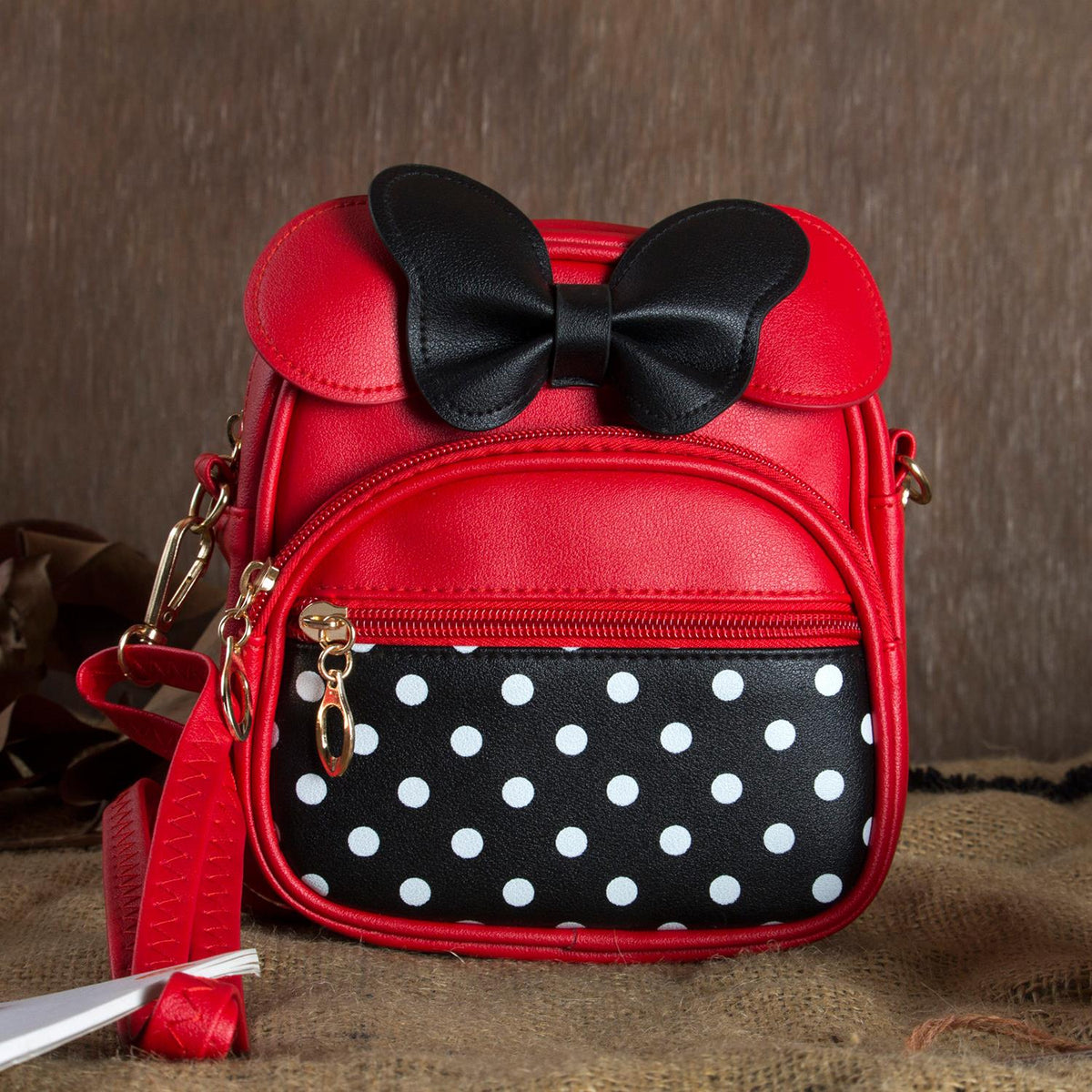 Rangoon Polka Mini Backpack Red