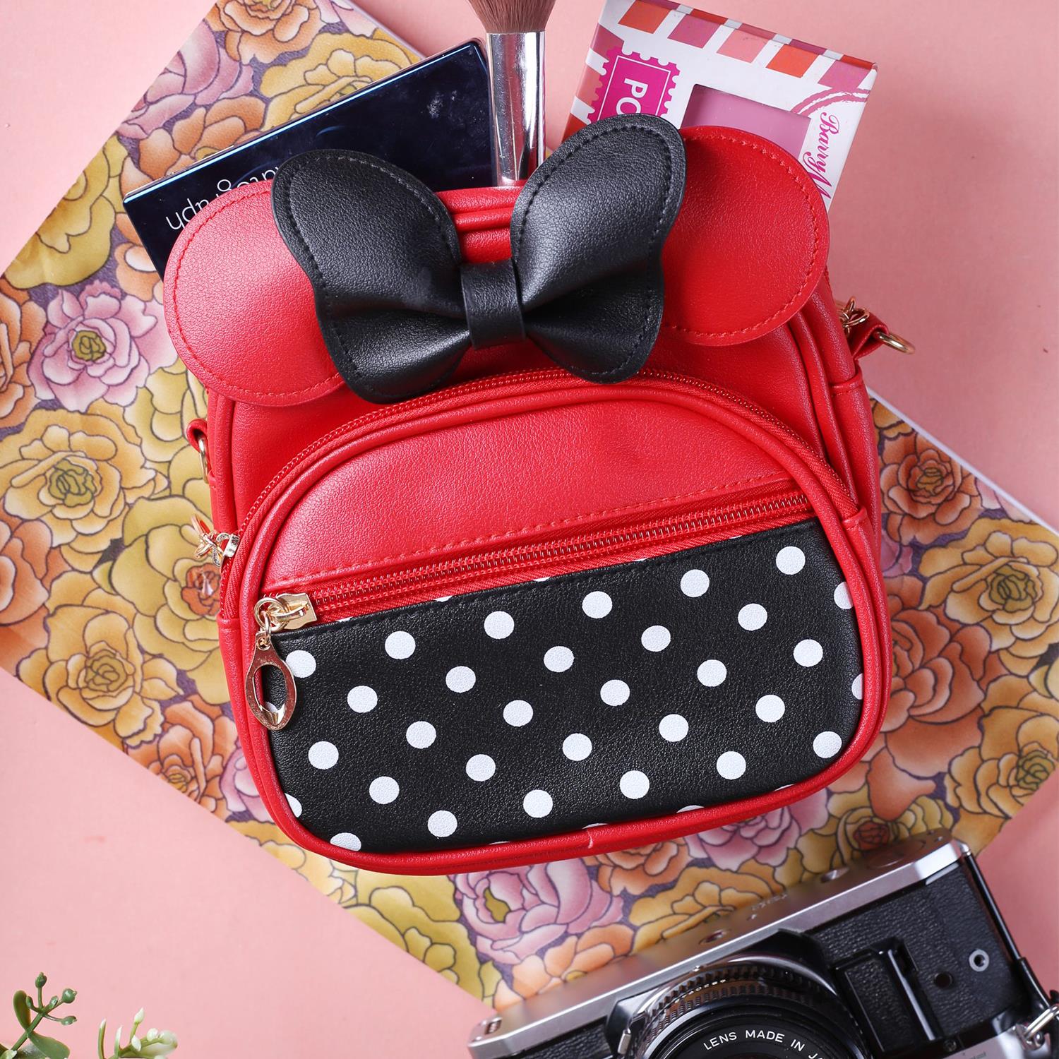 Rangoon Polka Mini Backpack Red