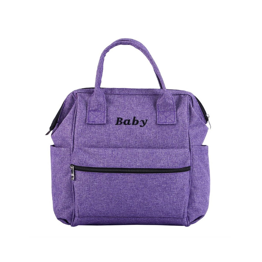 Rangoon Purple Mommy Baby Backpack