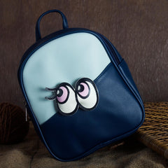 Rangoon Rolling Eyes Mini Backpack Blue