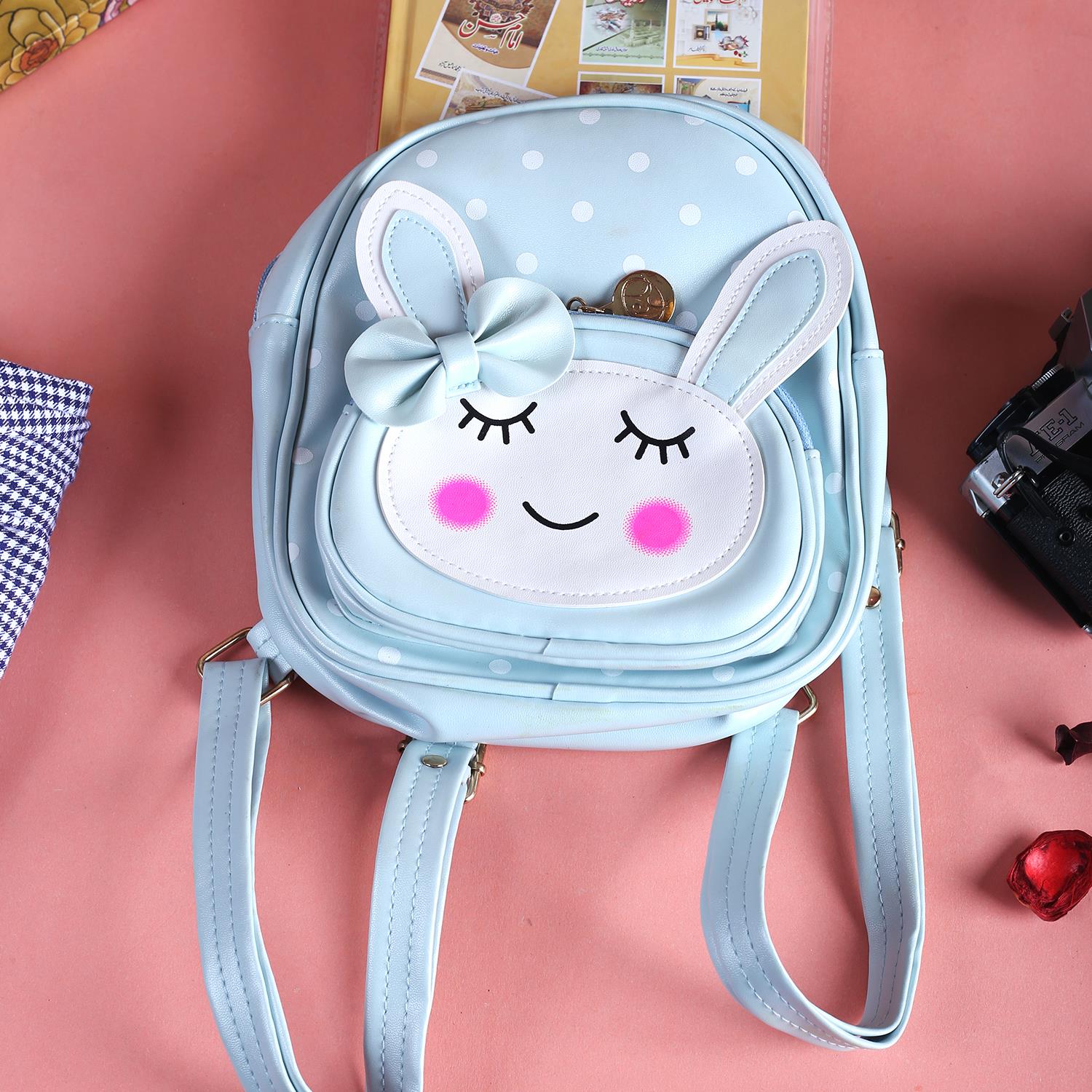 Rangoon Smiley Mini Backpack Light Blue