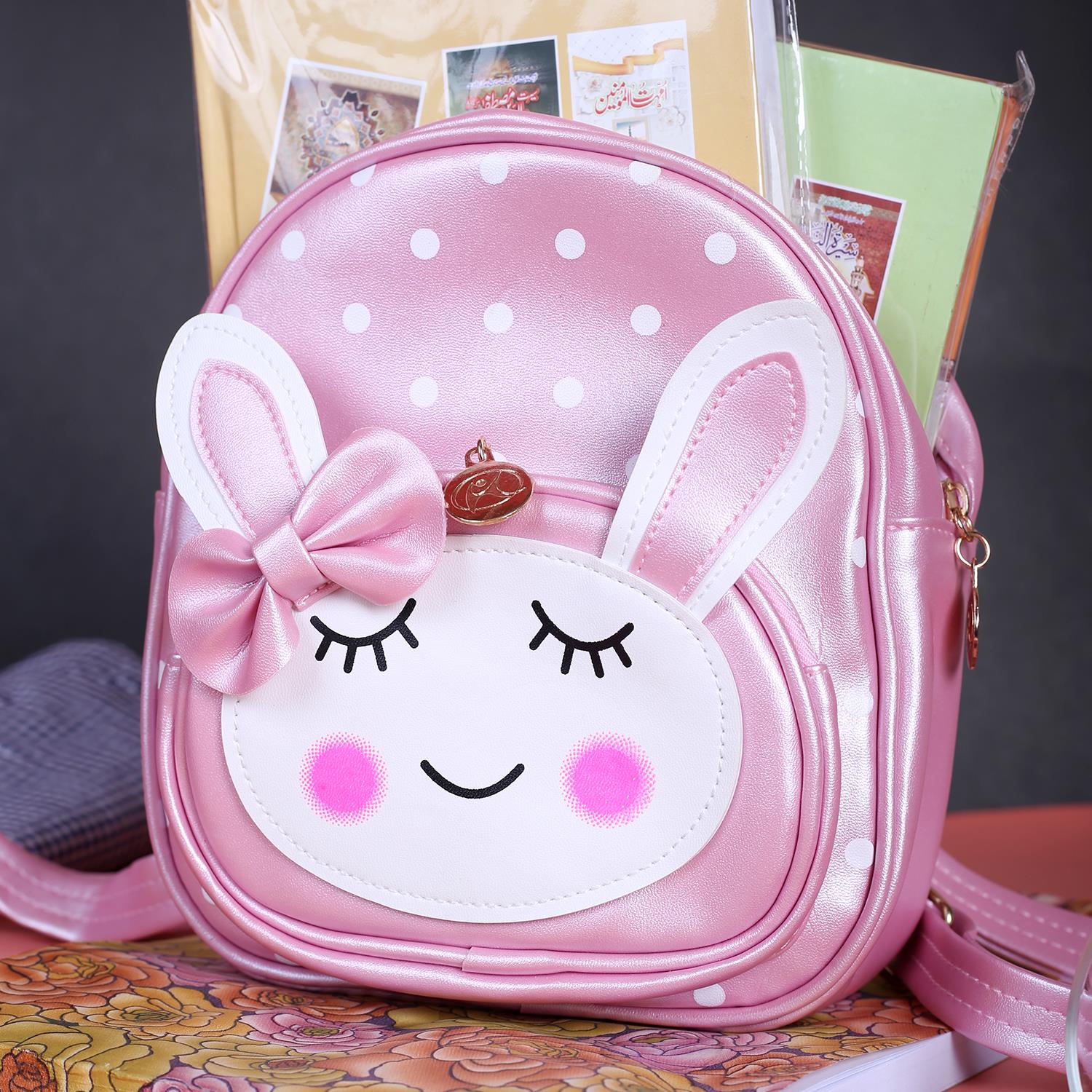 Rangoon Smiley Mini Backpack Pink