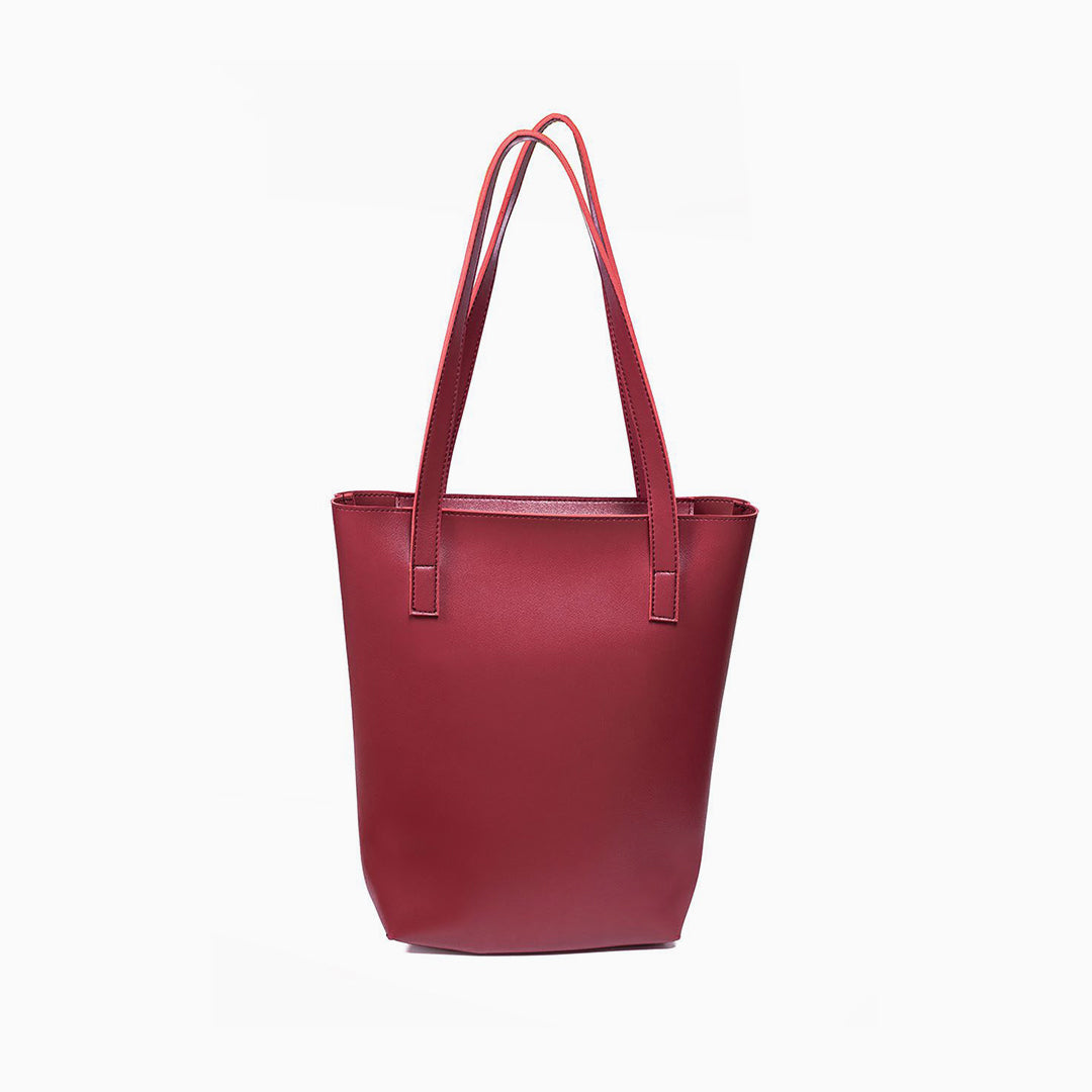 Rangoon Turkish Colorblock Tote Bag Maroon