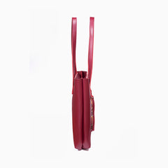 Rangoon Turkish Colorblock Tote Bag Maroon