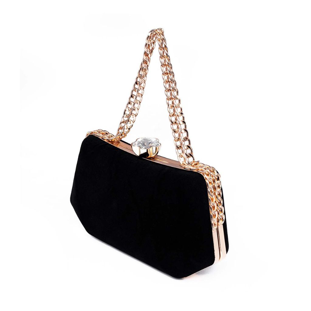 Rangoon Black Velvet Midnight Clutch