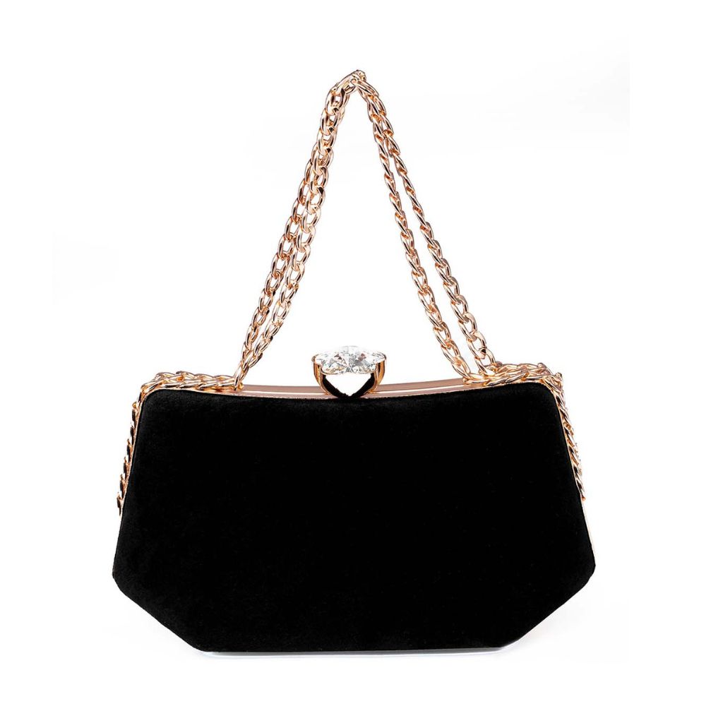 Rangoon Black Velvet Midnight Clutch