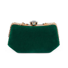 Rangoon Green Velvet Midnight Clutch