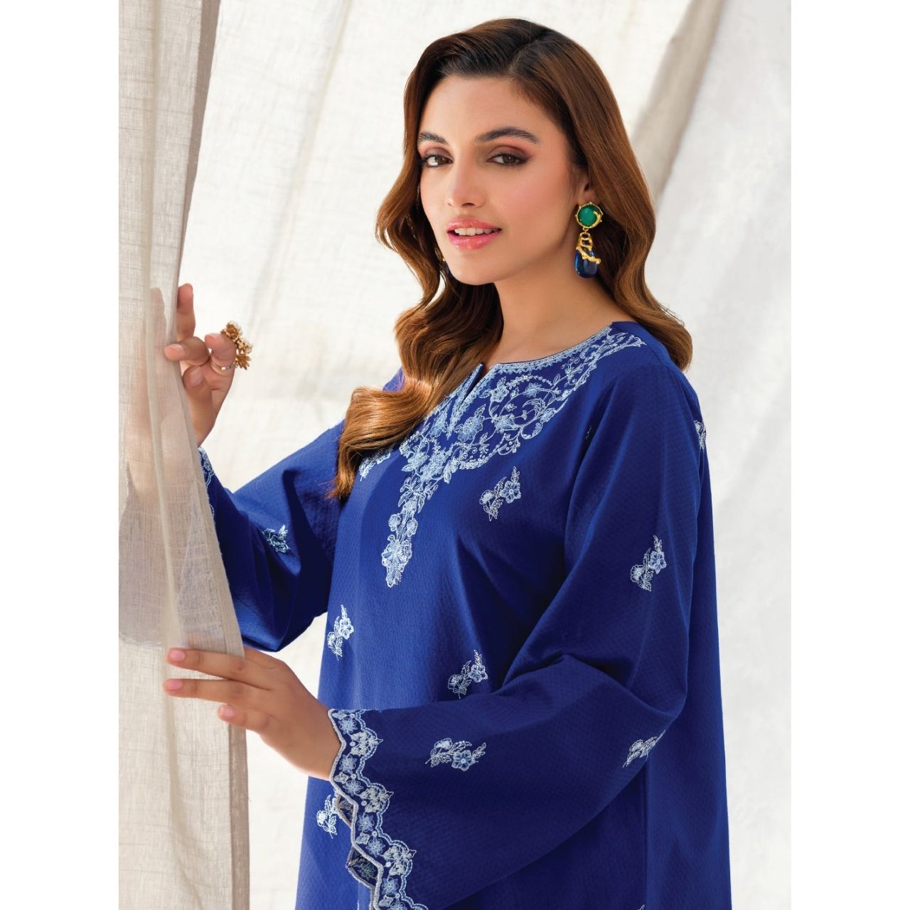 Rania 2 Pcs Embroidered Stitched Suit