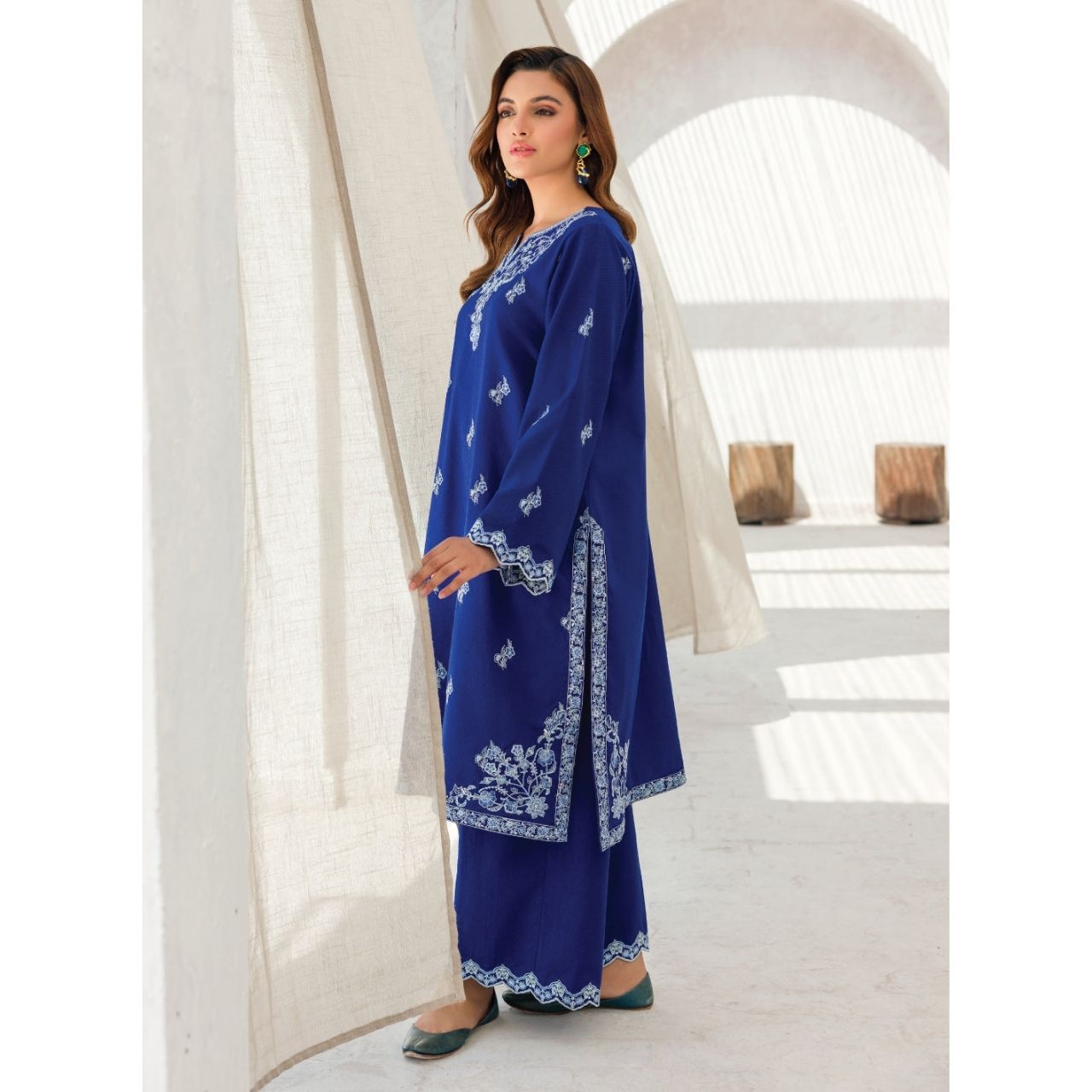 Rania 2 Pcs Embroidered Stitched Suit