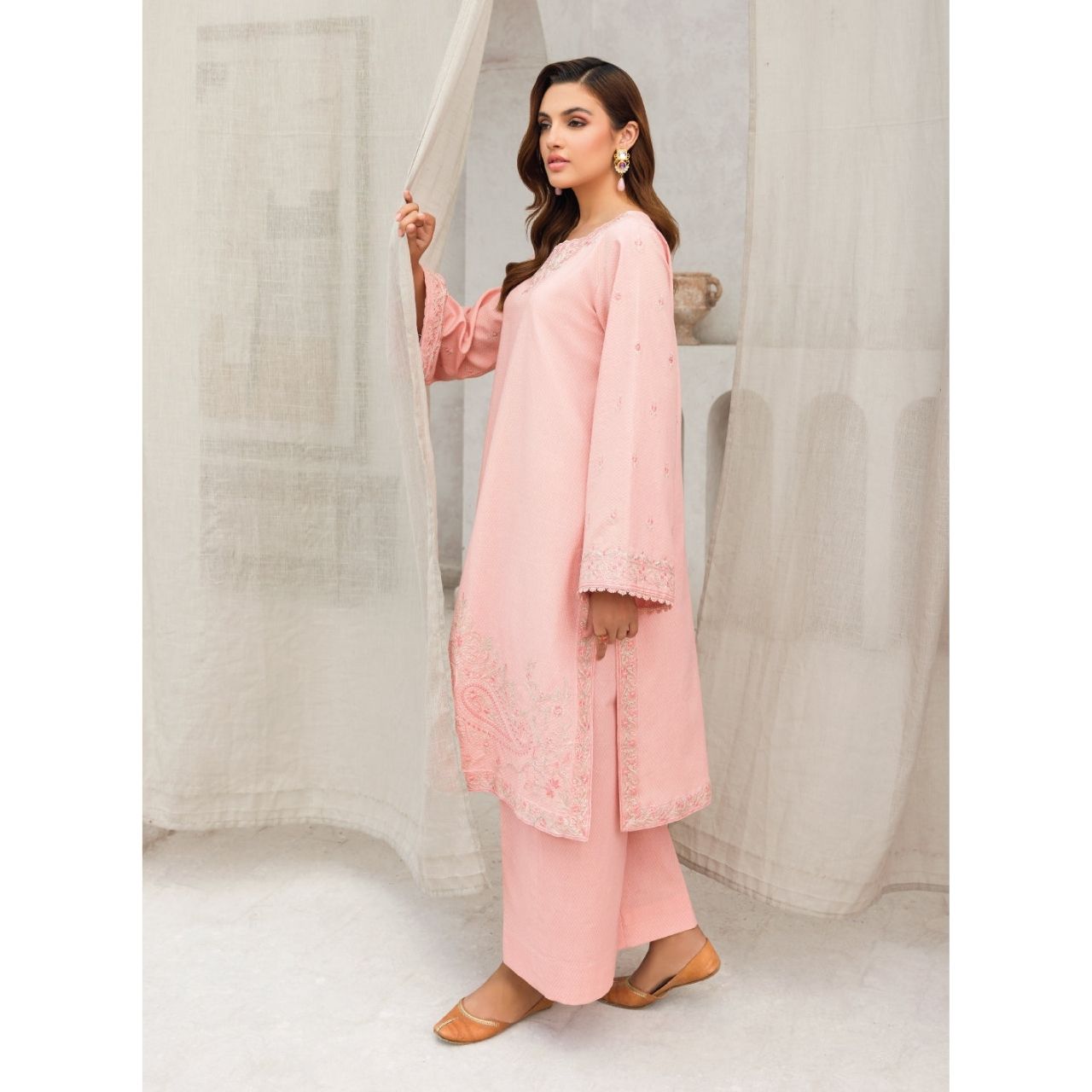 Riah 2 Pcs Embroidered Stitched Suit