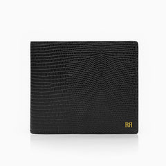 Riblor Italian Leather Billfold Wallet Liz Black