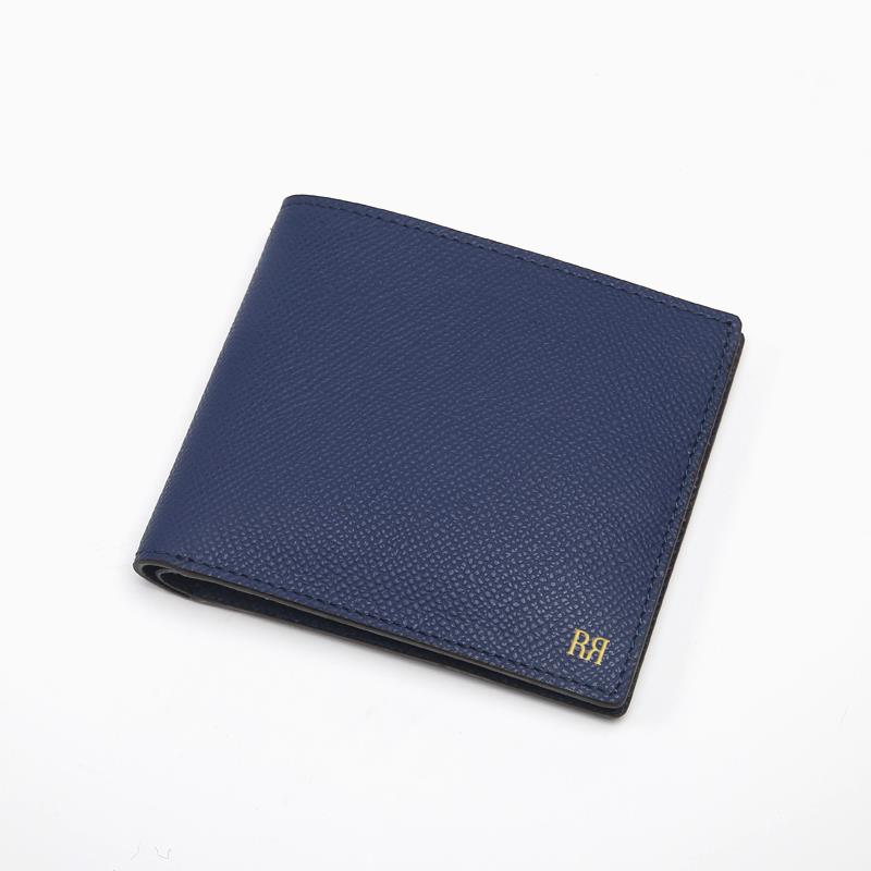 Riblor Italian Leather Billfold Wallet Blue