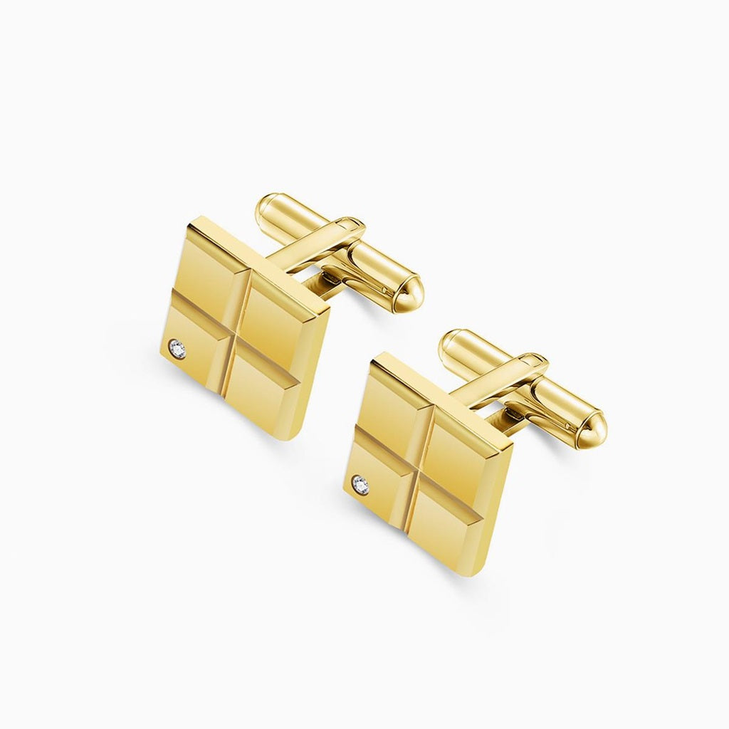 Magnus Cufflinks in Stainless Steel Yellow Gold