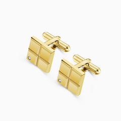 Magnus Cufflinks in Stainless Steel Yellow Gold