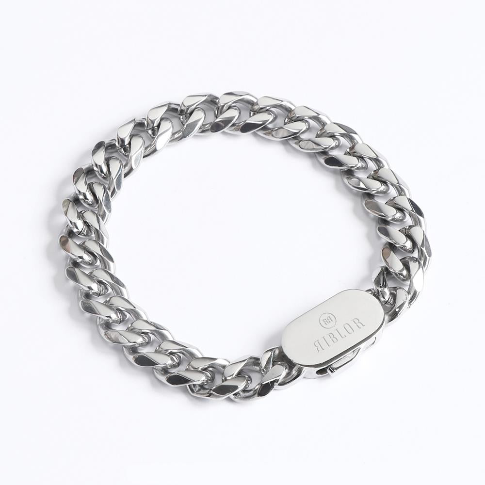 Riblor Stainless Steel Bracelet Silver