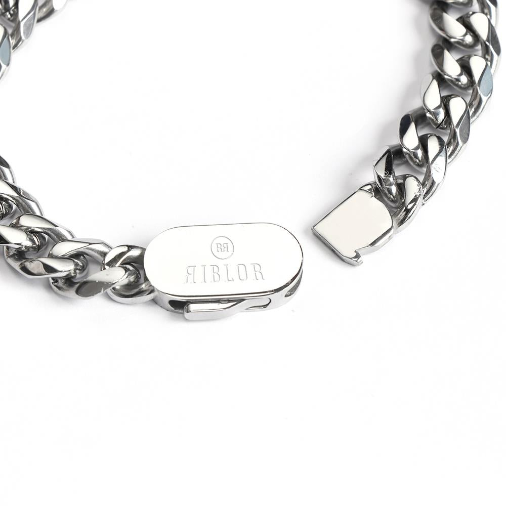 Riblor Stainless Steel Bracelet Silver