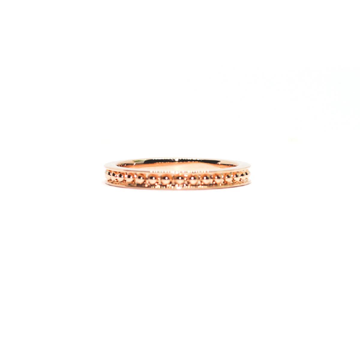 Ring Rose Gold Milgrain Style