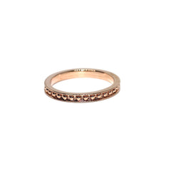 Ring Rose Gold Milgrain Style