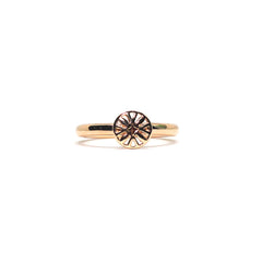 Ring Rose Gold with Round Face