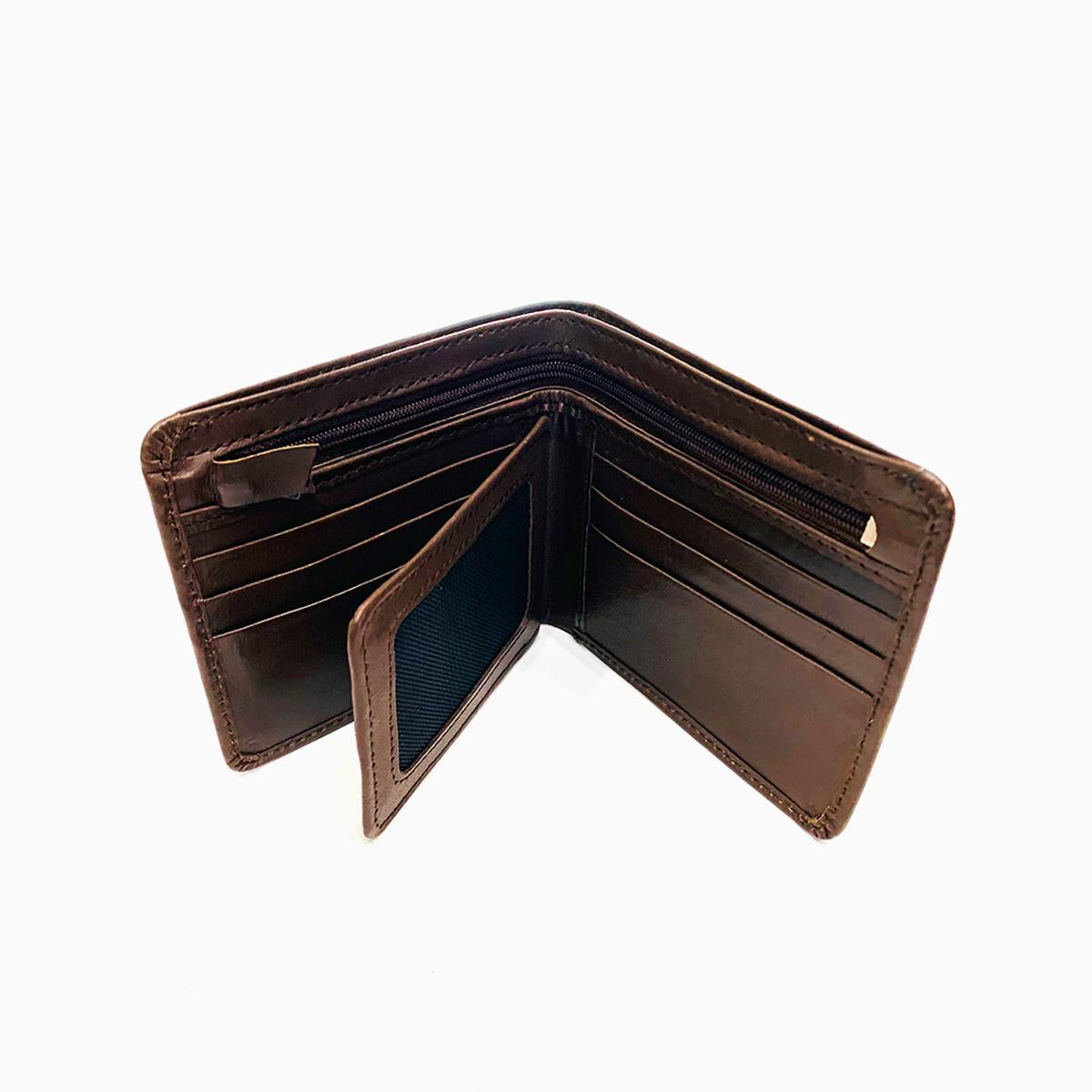 Ryker Leather Billfold Wallet Brown