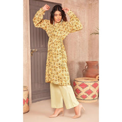 Safa Noor 1 Pcs Unstitched Khaddar Shirt Beige