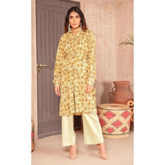 Safa Noor 1 Pcs Unstitched Khaddar Shirt Beige