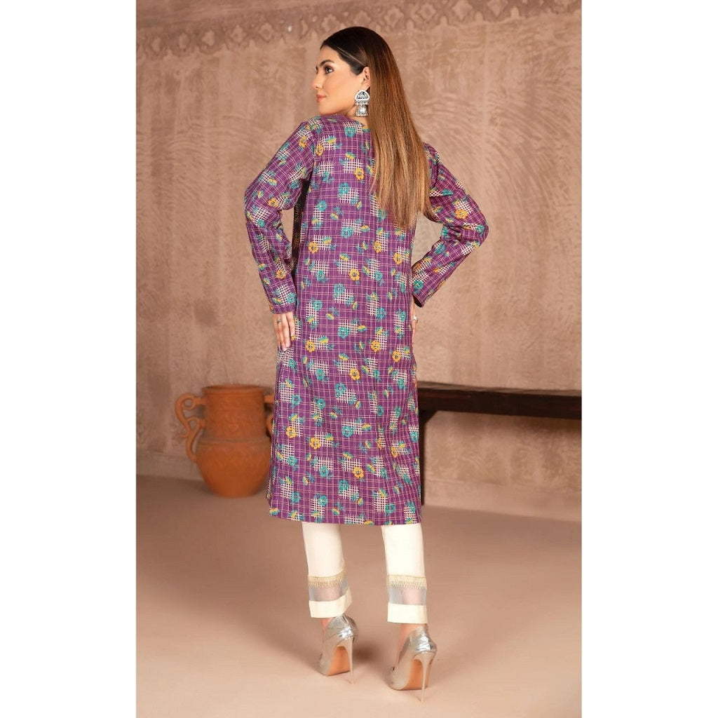 Safa Noor 1 Pcs Unstitched Khaddar Shirt Purple