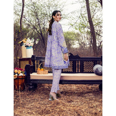 Safa Noor 2 Pcs Unstitched Lawn Suit Purple