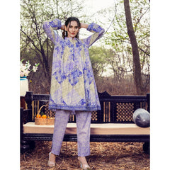 Safa Noor 2 Pcs Unstitched Lawn Suit Purple