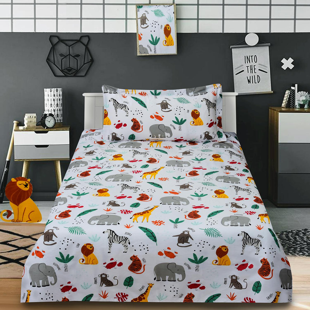 Safari Party 2 Pcs Kids Bedding Set