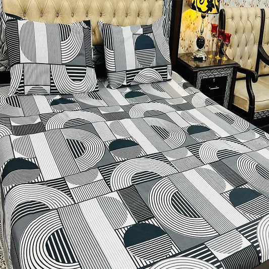 Salon Black 3 Pcs Bedding Set 1080