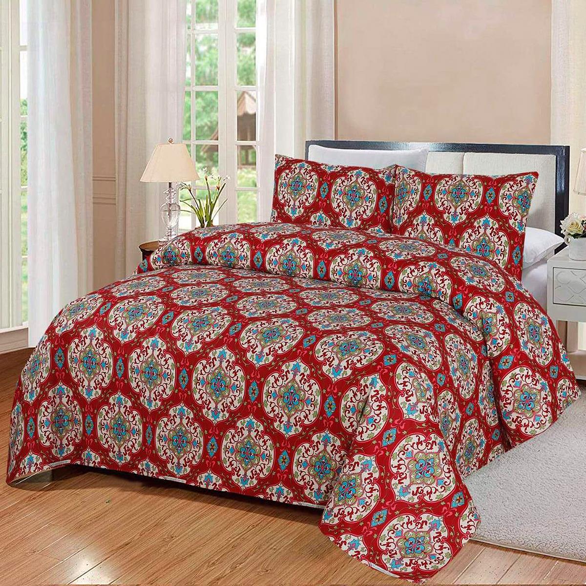 Salvatore 3 Pcs Bedding Set Red