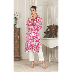 Sapphire 1 Pcs Unstitched Linen Shirt Pink