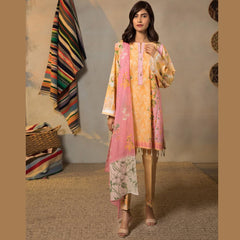 Sapphire 3 Pcs Unstitched Printed Lawn Suit Boxey