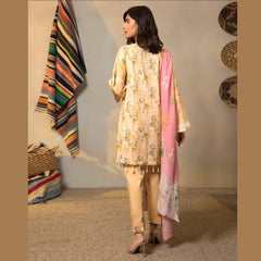 Sapphire 3 Pcs Unstitched Printed Lawn Suit Boxey