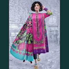 Sapphire 3 Pcs Unstitched Printed Lawn Suit Purple