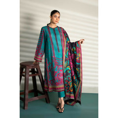 Sapphire 3 Pcs Unstitched Printed Lawn Suit Lorenza Green